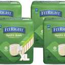 Medline FITEXTRAXLGZ FitRight Extra Briefs, 56-64", XL Size, 20 Count (Pack of 4)