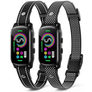 Bark Collar, 2 Pack Dog Bark Collar for Large Medium Small Dogs, Rechargeable Anti Barking Device for Dogs, Smart Training Collar with Beep Vibration 5 Sensitivity, Dog Bark Deterrent Devices