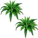 Nearly Natural 32in Boston Fern Set of 2 - Realistic Artificial Fern Plants with Flexible Branches and Lifelike Leaves, Low-Maintenance Indoor Ferns for Home and Office Decor