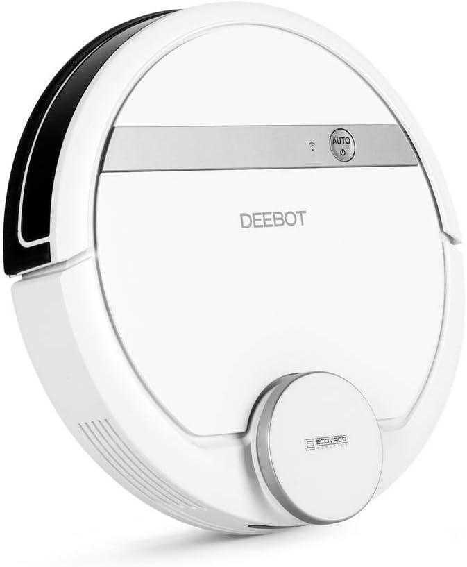 ECOVACS DEEBOT 900 Smart Robotic Vacuum for Carpet, Bare Floors, Pet Hair, with Mapping Technology, Higher Suction Power, WiFi Connected and Compatible with Alexa