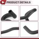 1 Pcs HVAC Heater Hose for Honda Accord 2.3L 1998-2002 Engine Coolant Water Inlet No.79721S84A00 Black Rubber
