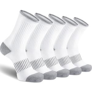 Gonii Women Socks Hiking Running Thick Cushion Athletic Crew Socks 5-Pair, Size 5-9
