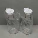 54 OZ Laundry Detergent Dispenser, Laundry Soap Dispenser, Liquid Laundry Detergent Container and Organizer, Clear Plastic Fabric Softener and Laundry Powder Dispenser for Laundry Room, 2Pack