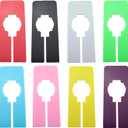 TAODAN 16PCS 12.6x5cm Wardrobe Dividers Square Plastic Divider Plate Clothes Rack Partition Suitable for Hanging Clothes in Rectangular Wardrobes