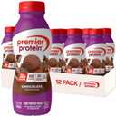 Premier Protein Shake, Chocolate, 30g Protein, No Added Sugar, 24 Vitamins & Minerals to Support Immune Health, 11.5 fl oz, 12 Pack (EXP 12/08/25)