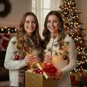 Norme 2 Pcs 24in Light up Artificial Pine Branches with Red Christmas Ball Set Christmas Greenery Pines Branches Stems for DIY Flower Arrangement Xmas Outdoor Home Decor Gifts for Lover and Friends