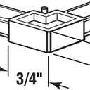 Prime-Line MP7729-50 Screen Frame Corner, 5/16 In. x 3/4 In., White Plastic (50 Pack)