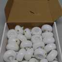 Homemory 24Pack 2 Flameless Led Floating Candles, 200 Hour Plastic Battery Operated Flickering Waterproof Tealights for Cylinder Vases, Centerpieces at Wedding, Party, Pool, Holiday (White Base)