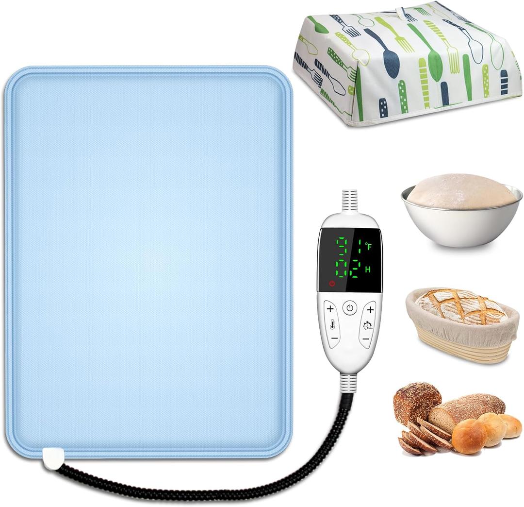Bread Proofer Warming Mat with Heat Shield, Sourdough Dough Proofer for Fermenting - for Making Bread, Baked, Warm