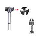 Forstner Drill Bits 60mm (2-3/8 inch) Tungsten Carbide Upgraded Version 3-Cutter Higher Hardness Wood Hole Saw Auger Opener Woodworking Drilling Tool Wood Cutter