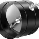 6 Inch Stove Pipe Damper, Wood Burning Stove Pipe Can Control Airflow, Wood Stove Damper Can Improve Fuel Combustion Efficiency and Reduce Smoke and Carbon Monoxide