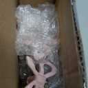 Metal Pink Bow Style Drawer knobs and pulls, Set of 6, for Cabinet Drawers, Dresser, Wardrobe- Easy to Install -Charming Design