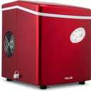 Newair Bullet Ice Machine - 28 lbs/Day Countertop Ice Maker, BPA Free, Portable Ice Maker Machine, 3 Size Ice Cube Maker, Ideal for Home Office, Kitchen or Bar | Red