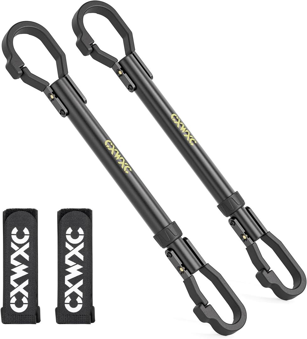 Bike Crossbar Adapter for Bike Rack (32kg/70lbs) - Top Tube Cross-Bar Adjustable - Bicycle Bike Adapter Bar for Low-Step Step-Through Bikes, BMXs, Ladies and Kids Bikes (2 PCS)