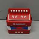 MUSICUBE Kids Accordion Instrument Toys 10 Keys Button Small Accordion for Boys & Girls Educational Musical Instrument Toys Christmas Gift Choice (RED)