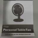 Holmes Personal Table Fan 6", 2 Speeds, Adjustable Head Tilt