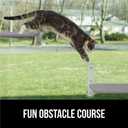 GORILLA GRIP Cat Window Perch, Foldable Cat Window Hammock Bed with 6 Large Suction Cups, Cordless Indoor Wall Shelves, Strong Metal Frame Holds 40lbs, Reversible Washable Sherpa Cover, Large Gray