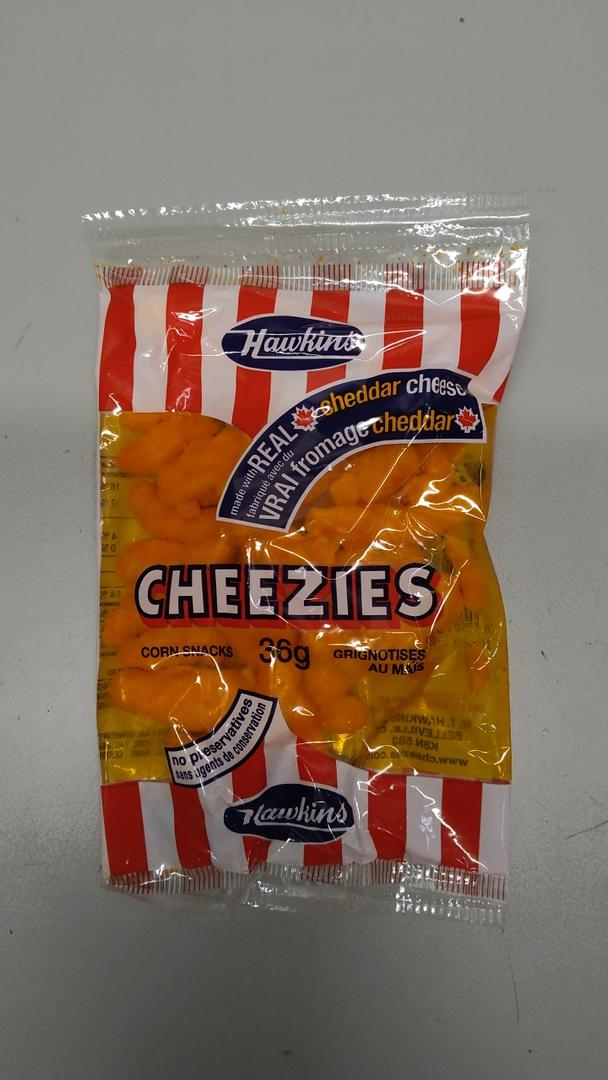 Hawkins Cheezies Box of 36 x 36g Bags - {Imported from Canada} Best By: 06-06-23