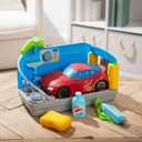 Melissa & Doug Spray & Shine Car Wash Color-Changing Water Toy Play Set Boys and Girls 3+
