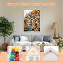 GHHKUD House Paint by Numbers with Frame for Adults Beginners, DIY Landscape Paint by Numbers for Age 6-12, Art on Canvas Gifts Home Wall Decor 8x12in