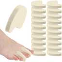 20 Pack Large Foam Toe Spacers Toe Separators for Women Men Relieves Corns Pain From Bunions Toe Overlap Hammer Toe Relief Friction