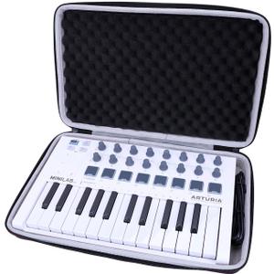 LTGEM Case Compatible with Arturia MiniLab 3 Universal MIDI Controller, Black(Case Only)