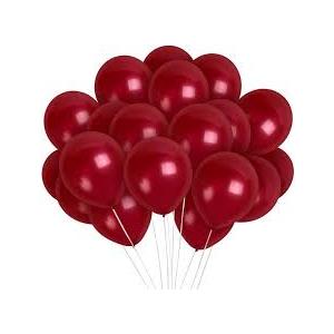 Burgundy balloons 6 pack