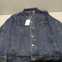 Denim Jacket Men Vintage Autumn and Winter Tops Mens Denim Trucker Jacket, Large