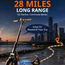 AOTOS Electric Scooter for Adults, 20 MPH, 44/28 Miles Range, 750W/650W Peak Motor, 12" Tubeless Tires, Suspension System, Foldable Commuter E Scooter with APP, Dual Brakes & Turn Signals, UL2272