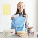 3 x Pencil Case Large Capacity pencil pouch cute pencil case stationery supplies pencil bags School Supplies for Student Teen Girs Boys (white)