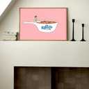 XASUBH Kitchen Canvas Wall Art, Dish Tomato Soup Wall Print, Funny Dining Room Wall Decor, Vintage Kitchen Signs Decor, Modern Cartoon Style, 12x16 Inch Unframed Canvas Print