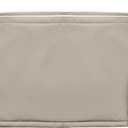 NettyPro Outdoor Bench Swing Loveseat Cushion Covers, Patio Furniture Cushion Slipcovers with Zipper, Water Resistant UV Protection, Replacement Cover Only, 45 x 18 x 3 Inch (Khaki)