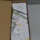 MITIME Floating Shelves Set of 3 Rustic Solid Wood Floating Shelf Wall Storage Shelves for Living Room, Bedroom, Bathroom, Kitchen Laundry, Office,no Drill Shelf(Grey and White Colour L+L+L)