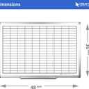 Magnetic Grid Dry Erase Whiteboard (48in x 36in)
