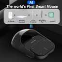 2026 Upgraded AI Voice Smart Mouse - Wireless Speech to Text Mouse with Real-Time Translation, Rechargeable Silent Optical Mouse for Laptop PC, Compatible with Windows & Mac OS (Black)