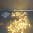 Twinkle Star 100 LED Star String Lights, 33FT Plug in Fairy String Lights Waterproof for Bedroom Decor, Indoor, Outdoor, Wedding Party, Christmas Tree, New Year, Ramadan, Warm White