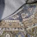 Rugland 8x10 Area Rugs - Stain Resistant Washable Rug, Anti Slip Backing Rugs for Living Room, Vintage Tribal Area Rugs(TPR07-Green, 8'x10')