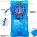 JOYHILL TPU Hydration Bladder, 2L Water Bladder for Hiking Backpack BPA Free Leak Proof Hydration Pack