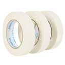 Masking Tape 0.94 Inch Wide Thin White Painters Tape Beige Masking Tape Bulk for Painting Home Office School Stationery, 0.94 Inch x 60 Yards, 3 Rolls