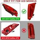 LED Tail Lights Assembly Compatible with 2013-2017 Cadillac XTS,Left Driver Side Rear Light Taillights Replacement # 23238005