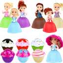 Beautiful Cake Doll Toy Surprise Cupcake Princess Doll Toys for Children Kid Transformed Scented Girls Funny Game Gift (6PCS)