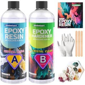 Epoxy Resin kit Anti-Yellowing Art Resin That,Table Top, Art Resin, Craft, Jewelry Casting, DIY, Tumblers & Wood, Food Safe, Heat & UV Resistant - 2 Part Resin Kit (32 Ounces)