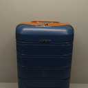 Joyway 20 Inch Carry On Luggage with TSA Lock, Durable Hardshell Suitcase for Travel, Unisex Checked Set for Men and Women Dark Blue