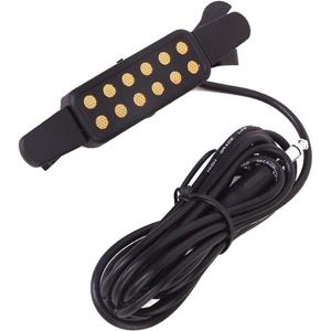 Clip-On Guitar Pickup for 38-42in Acoustic Guitar Electric Transducer Sound Amplify Pickup Cable Length 10ft