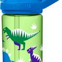 CamelBak Eddy+ Kids Bite Valve Straw Tritan Water Bottle | Kids, with Tritan (Hip Dinos)