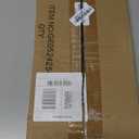 Atgestore WB34K10010 Left WB34K10009 Right Drip Pans Replacement for GE Gas Range Parts 16.7x8 IN Stainless Steel Double Drip Pans for GE Hotpoint Stove Parts Cooktop Burner Drip Pans Black, 2 Pcs