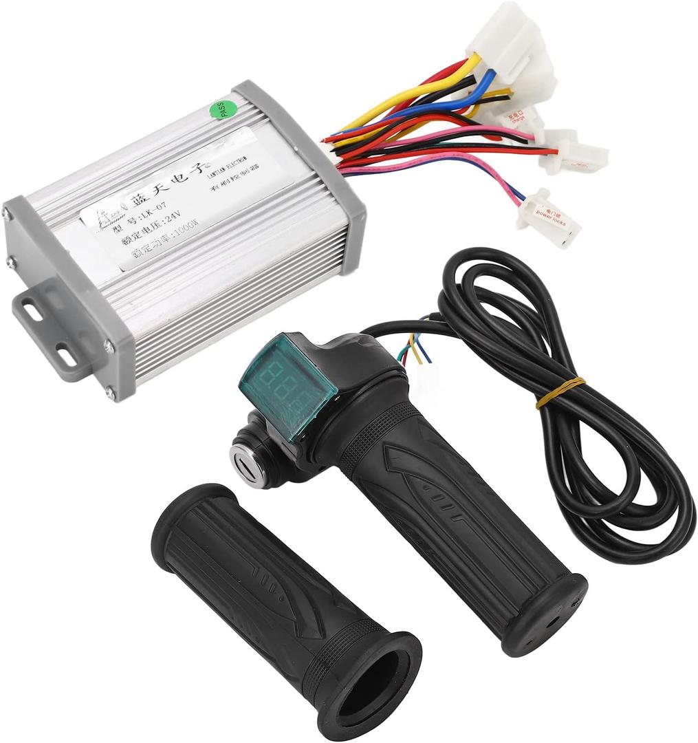 Brushed Controller Kit Scooter Controller 24v 1000w Speed Control Heat Dissipation Aluminum Alloy 24V 1000W Electric Twist Throttle Handle for Electric Throttles