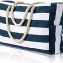Becokan Beach Bags for Women Large Waterproof Beach Tote Bag Zipper Beach Bags Waterproof Sandproof Swim Pool Bag Large Tote