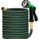 HBlife Garden Hose 50ft, Non Expandable Water Hose Flexible Lightweight Hose for Yard, Lawn, Car Wash and Outdoor