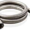 PHASAT 39-Inch short Indoor Outdoor Shower Tube Replacement Stainless Steel Handheld Shower Hose,Brushed Nickel,A3107N-1.0